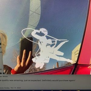 Attack on titans decal sticker for car size 5X6